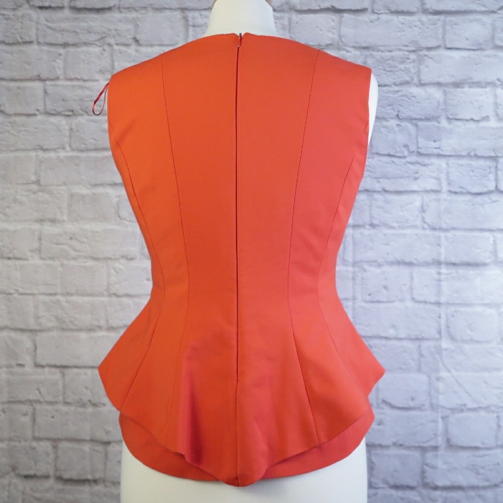 Zara structured peplum top square neck A70 - Picture 3 of 8